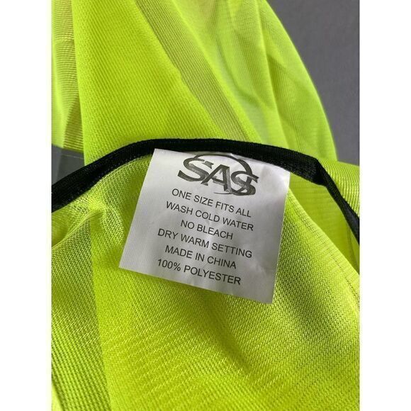 High Visibility Safety Vest Yellow Reflective SAS Pockets Crew Construction Work - Picture 3 of 8